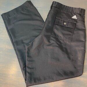 Adidas Men’s Golf Pants 36x32 Black CLIMALITE Performance Stretch